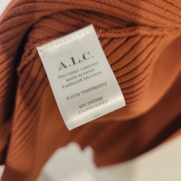 A.L.C. Lance Dress / Cognac/Sz S (Pre-owned) - Picture 8 of 8